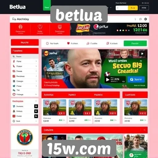 Navegação intuitiva no site de apostas Betlua